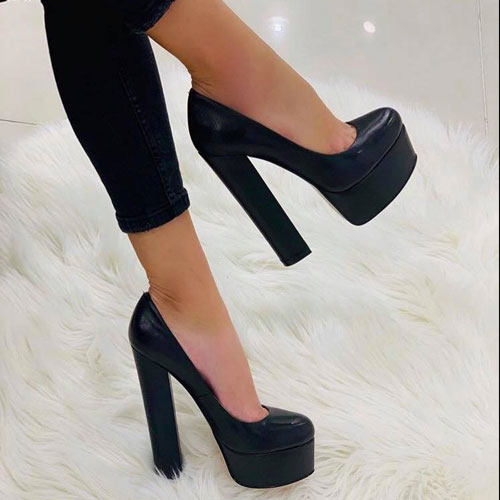 Décolleté pelle nera – COD. 25515 | SHARLENE