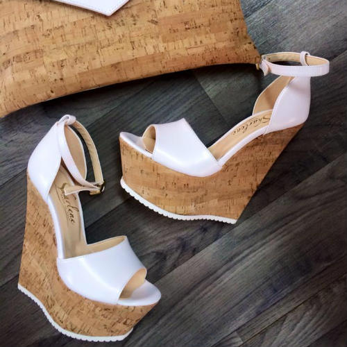 sandali zeppa sughero