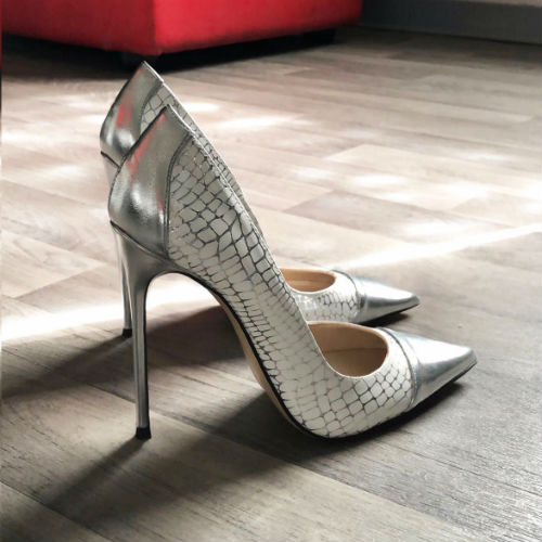Décolleté in glitter - argento - 35. woman liu jo – sito ufficiale -  Stileo.it