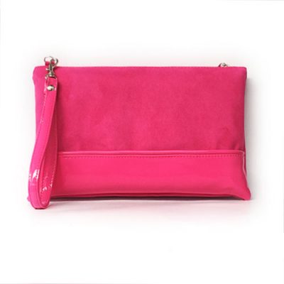 Pochette glitterata fucsia made in italy