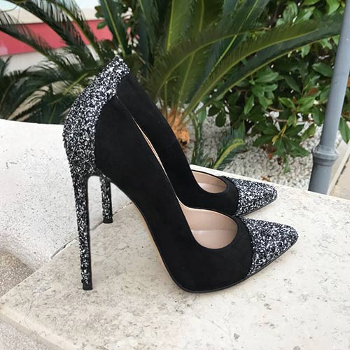 decollete brillantini