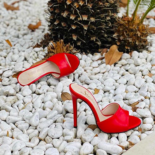 SABOT ROSSO PELLE – COD. 28490 | SHARLENE