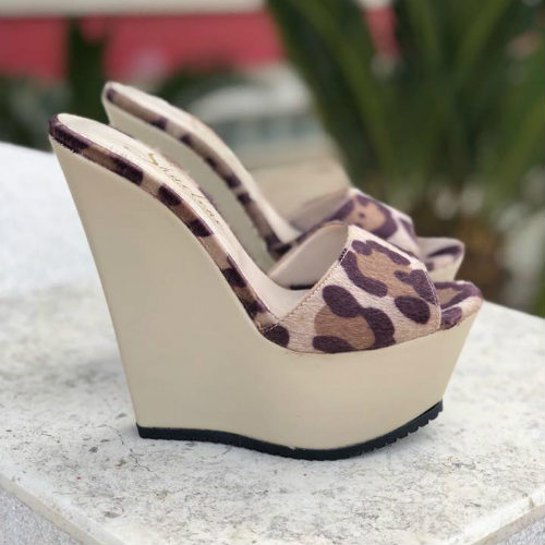 Zeppe Sabot Zeppa Alta Zeppe Maculate