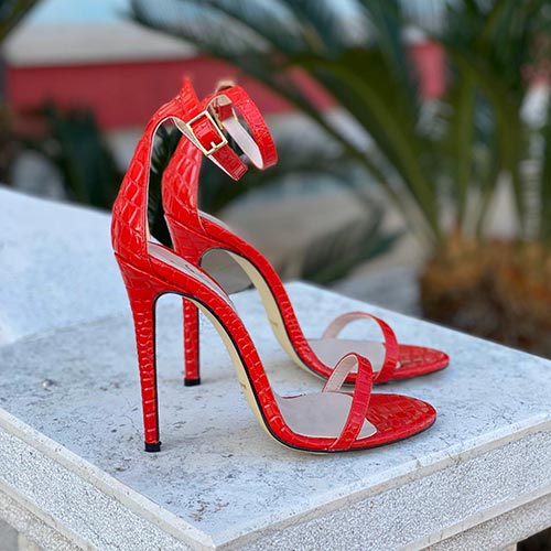 STEVE MADDEN SANDALO IN VERNICE CON TACCO LARGO Donna Blush | Mascheroni  Moda