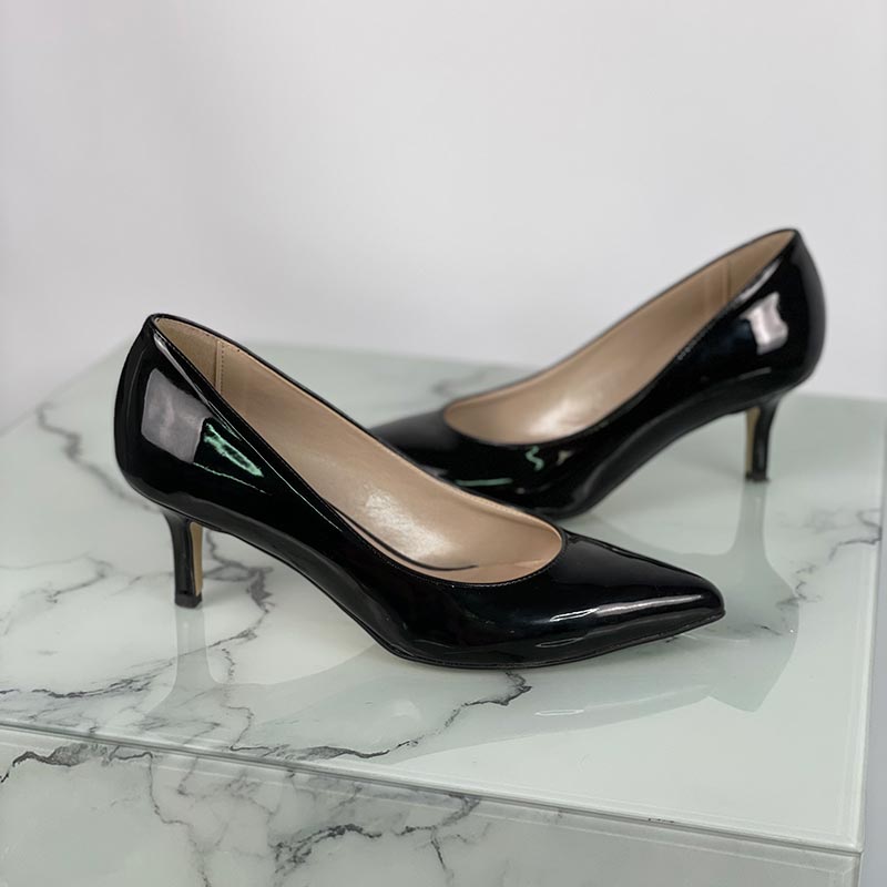 scarpe decollete vernice nera