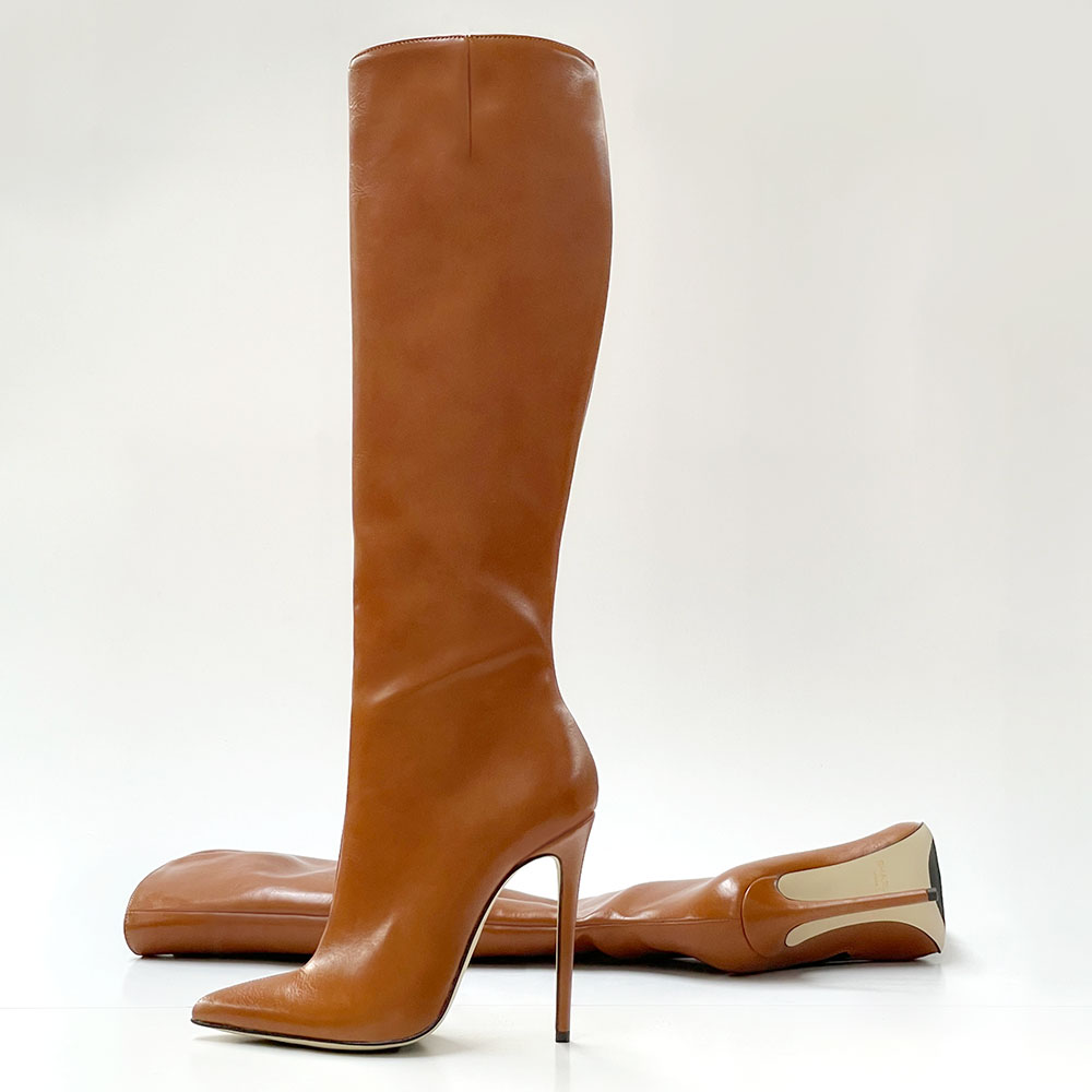 STIVALE PELLE COGNAC – COD. 24767 | SHARLENE