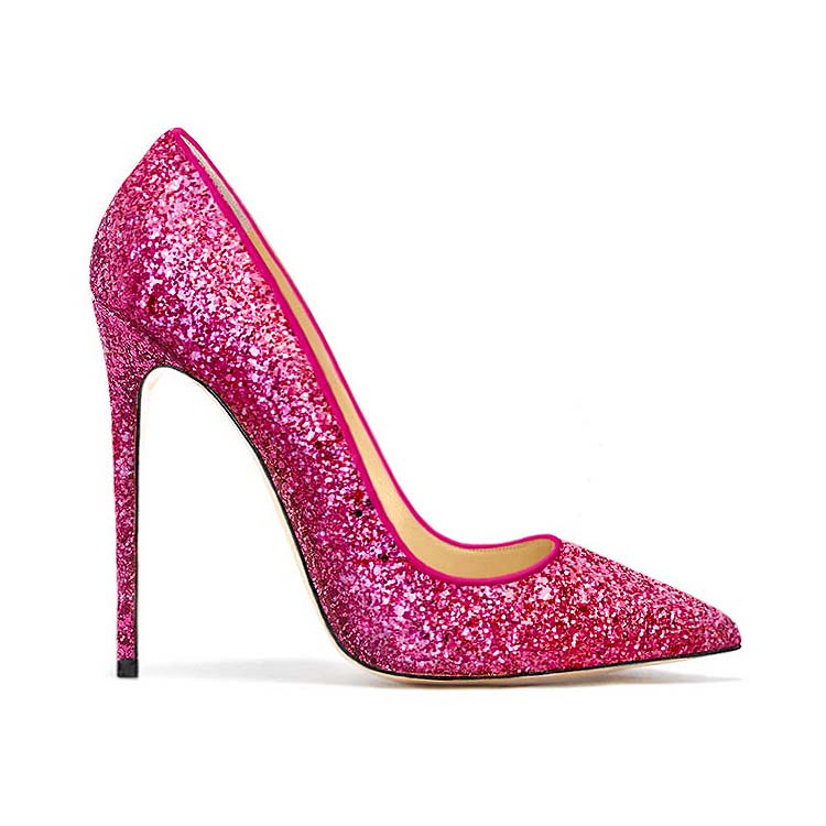 Scarpa Décolleté con glitter in colore oro e argento – Décolleté with  glitter in gold and silver color | :: ELEONORA SCARAMUCCI ::